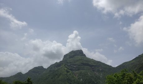 Chanderi fort trek as seen from the plateau above Chincvali